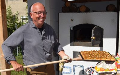 Auch die schwäbische Pizza kam aus dem Ofen